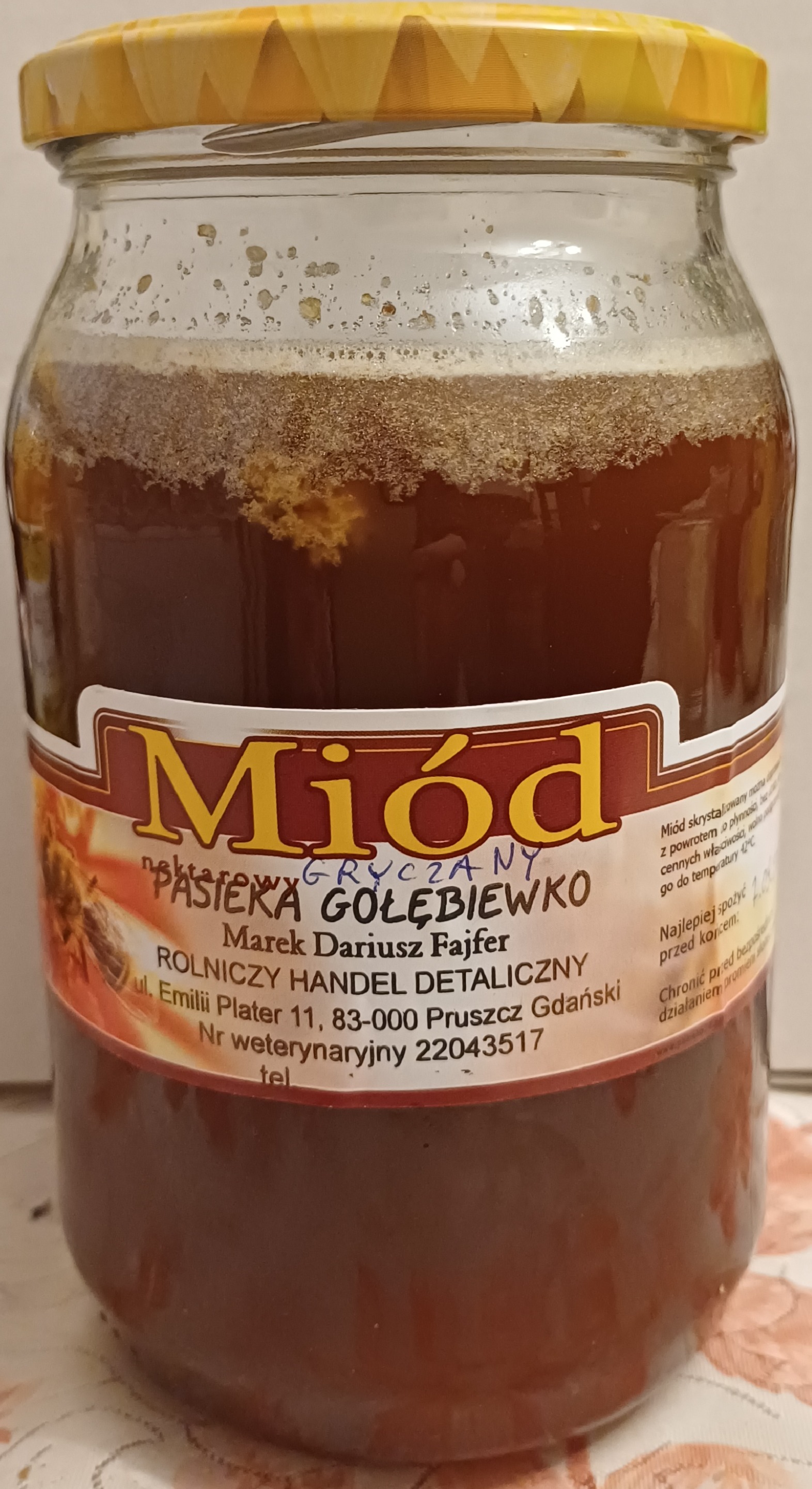 Miód gryczany 1kg