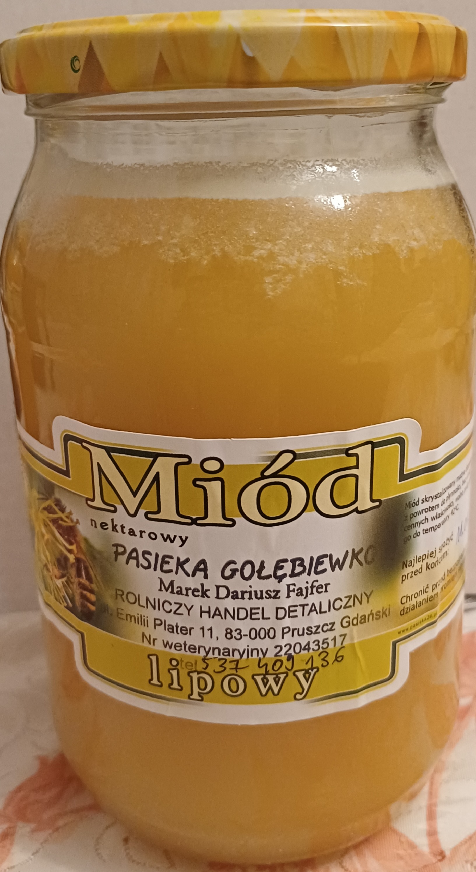 Miód lipowy 1kg