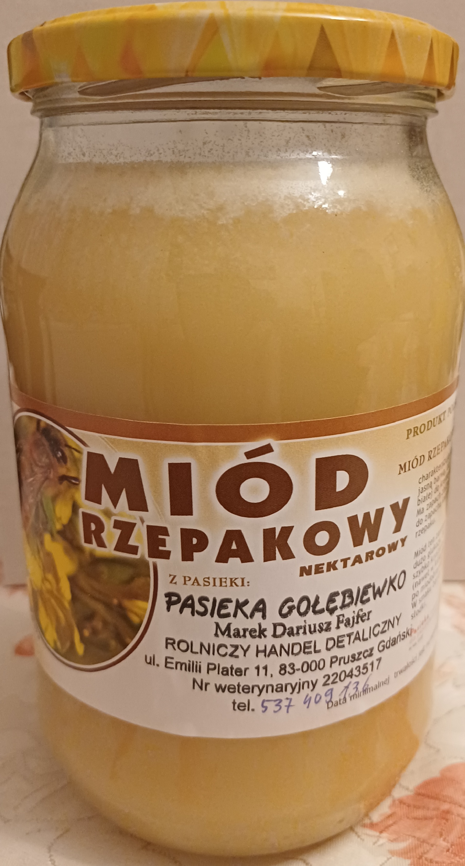 Miód rzepakowy 1kg